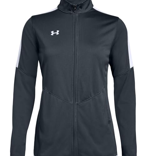 UNDER ARMOUR WOMEN'S RIVAL KNIT WARM-UP JACKET WOMEN SMALL STEALTH GRAY - Like New
