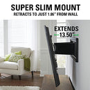 SANUS PREMIUM MOTION SUPER SLIM MOUNT BRACKET FOR 40" 84" VLF613-B1 - BLACK - Like New