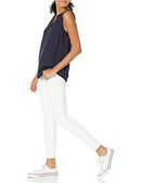 AMAZON ESSENTIALS WOMEN'S RELAXED FIT SLEEVELESS V-NECK WOVEN SHIRT - XS - NAVY - Brand New