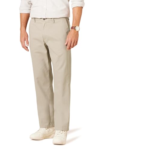 AMAZON ESSENTIALS MENS CLASSIC-FIT WRINKLE-RESISTANT FLAT-FRONT CHINO - BEIGE - Like New