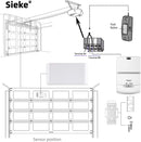 Sieke Smart Wi-Fi Garage Door Opener Controller GD831 - WHITE Like New