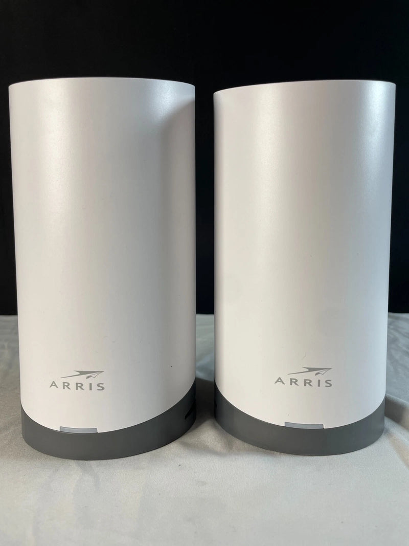 ARRIS SURFBOARD MAX DASH AC3800 TRI-BAND WI-FI 5 MESH SYSTEM 2 PACK - WHITE - Like New