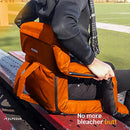 ALPCOUR RECLINING STADIUM SEAT  WIDE BLEACHER CHAIR BACK CUSHION ORANGE - Like New