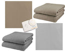 Biddeford Comfort Knit Fleece Electric Heated Warming Blanket Full Gray Washable - Brand New