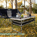 FUNDANGO FOLDING CAMPING TABLE, 4 FT ADJUSTABLE 9C2108 - BLACK - Like New