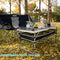 FUNDANGO FOLDING CAMPING TABLE, 4 FT ADJUSTABLE 9C2108 - BLACK - Like New