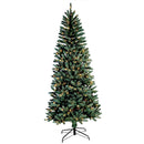 SANTA'S WORDSHOP SANTA'S WORKSHOP 7.5-FT SPRUCE SLIM ARTIFICIAL WHITE LIGHTS - Like New