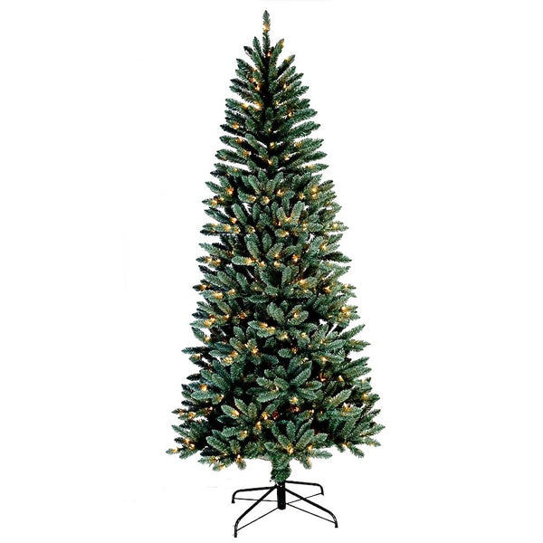 SANTA'S WORDSHOP SANTA'S WORKSHOP 7.5-FT SPRUCE SLIM ARTIFICIAL WHITE LIGHTS - Like New