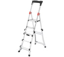 HAILO TL100 TOPLINE TELESCOPIC STEPLADDER - SILVER - Like New