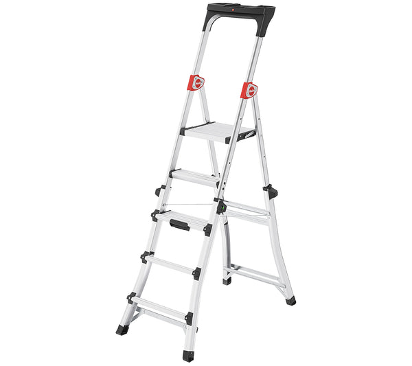 HAILO TL100 TOPLINE TELESCOPIC STEPLADDER - SILVER - Like New