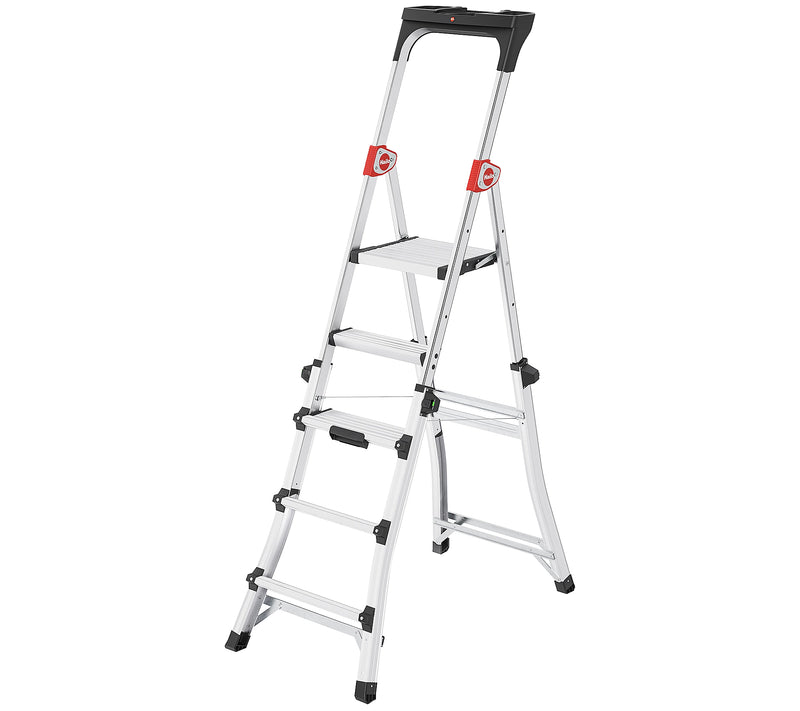HAILO TL100 TOPLINE TELESCOPIC STEPLADDER - SILVER - Like New