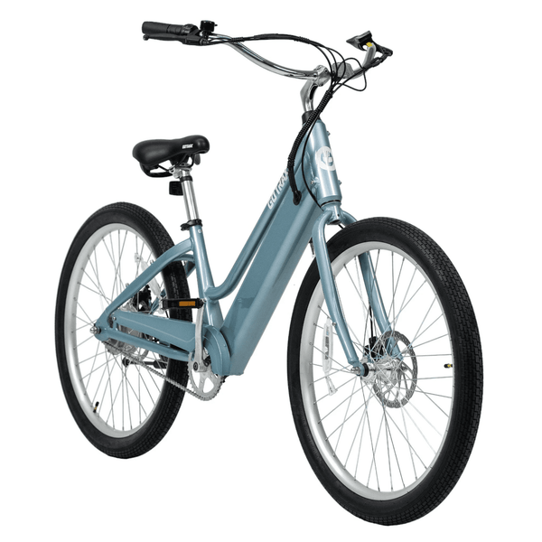 GOTRAX SHORELINE 27.5" ELECTRIC BEACH CRUISER BIKE - BLUE - Like New