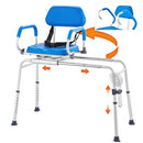 VEVOR Bath Shower Chair with Swivel Seat & Padded Seat, B0D97C1Q8L - Like New