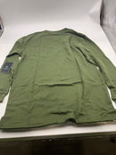 BLUE ICE WAFFLE KNIT LONG SLEEVE SHIRT - SIZE: MEN L - OLIVE - Brand New