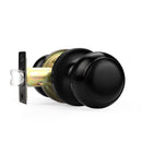 Probrico Black Ball Door Knob Passage Function Hallway Closet - Scratch & Dent