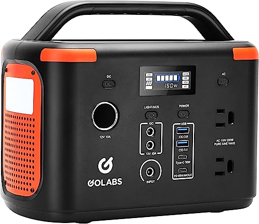 GOLABS Portable Power Station LiFePO4 Battery 110V/200W - I200 Like New