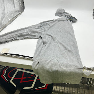 BLUE ICE STRETCHABLE COMFY HOODIE 60% PLOYESTER - SIZE: MEN XL - HEATHER GRAY - Brand New