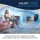 PAC-EX390LVYN-6A DE'LONGHI PORTABLE AIR COOLER REMOTE CONTROL DEHUMIDIFIER BLACK - Like New