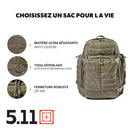 5.11 TACTICAL BACKPACK, RUSH 72 2.0 LARGE 55L - RANGER GREEN - Like New