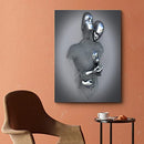 Hugging Lovers 3D Abstract Effect modern Wall Art - Frame 07, 16x24" - Brand New