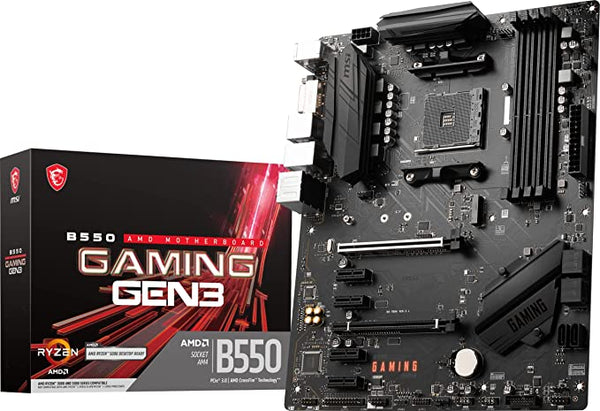 MSI B550 Gaming GEN3 AMD Processors Gaming Motherboard B550-GAMING-GEN3 - Black New