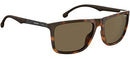 8032/S-57 CARRERA PLASTIC UNISEX RECTANGLE SUNGLASSES LIGHT HAVANA TORTOISE - Like New