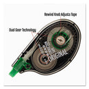 MONO CORRECTION TAPE NON-REFILLABLE 1/6" X 394" WHITE TAPE 68620 - WHITE/GREEN - Brand New