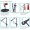 SUNNYDAZE 10FT OFFSET CANTILEVER SOLAR PATIO UMBRELLA BURNT ORANGE - Like New