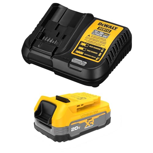 DEWALT 20V MAX Starter Kit POWERSTACK Compact Battery Charger DCBP034C - Yellow New