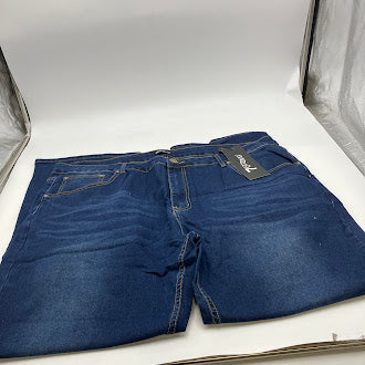 7GROOVE MEN'S JEANS STRAIGHT DENIM - SIZE: MEN 44/32 - DARK INDIGO - Brand New