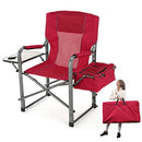 ARROWHEAD OUTDOOR FOLDING DIRECTOR’S CHAIR W/SIDE TABLE & - Scratch & Dent