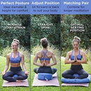 NOLAVA Zabuton Meditation Cushion Measures 32"x28"x3" - Tranquil Blue - Brand New