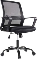 SMUG SMUGDESK ERGONOMIC MID BACK BREATHABLE MESH SWIVEL DESK CHAIR - BLACK Like New