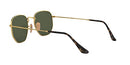Ray-Ban RB3548N Hexagonal Flat Lens G-15 Green RB3548N-001/80 ARISTA GOLD - Like New
