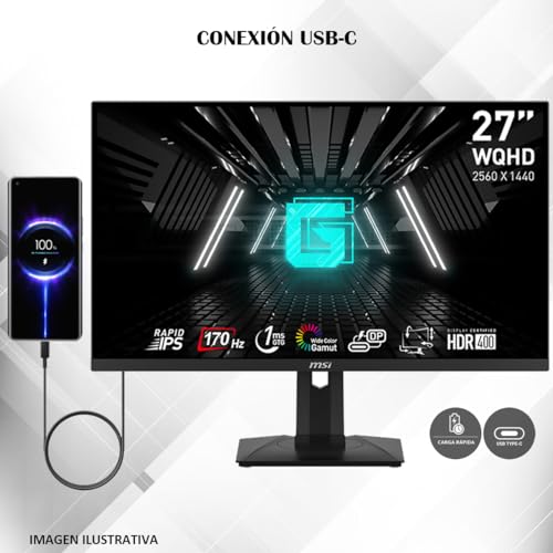 MSI 27" Monitor • 2560 x 1440 • Rapid IPS • 1ms • 170Hz • G274QPF - BLACK - Like New