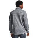 1357145 Under Armour Men's Armour Fleece 1/2 Zip T-ShirtS Halo Gray/Black - Like New