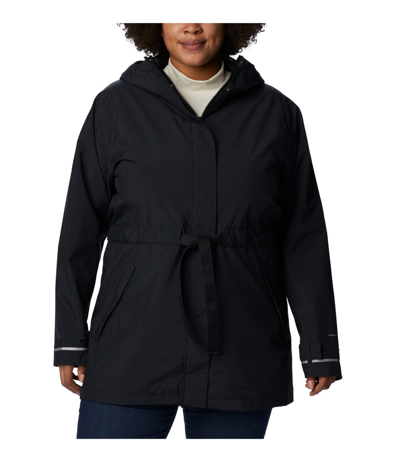 2034761 COLUMBIA WOMEN'S HERE AND THERE TRENCH II JACKET BLACK SMALL - Brand New