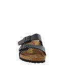 BIRKENSTOCK MEN'S AMALFI LEATHER SOFT FOOTBED ARIZONA SANDALS SIZE 12 BLACK New