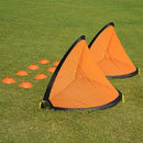Poray Soccer Goal Easy-up Set Two 4FT 210D Oxford 8 Field Marker Cones - Brand New