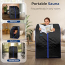 SereneLife Portable Sauna, Infrared Sauna Tent with Heated Foot Pad 38"x32" - Brand New