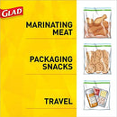 Glad Zipper Food Storage Sandwich Bags 100 Count Pack of 12 B0036B8QJM - Brand New