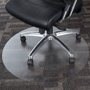 Home Cal Office Chair Mat Desk Chair Mat Dia 43 Hard Floor Protector BLACK - Brand New