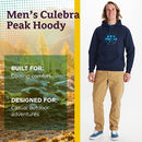 MARMOT MEN'S CULEBRA PEAK HOODY MIDWEIGHT PULLOVER FLEECE SWEATSHIRT_NAVY M - Brand New