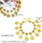 GENERIC ADJUSTABLE CHARMING BOHEMIAN COINS BRACELET SUMMER BOHO TASSEL - GOLD - Like New
