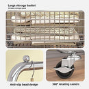 IAMFAN Clothes Rack Heavy Duty, Rolling Clothes Racks Metal - SIZE: 66x39x14 IN - Brand New
