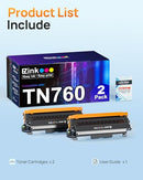 E-Z Ink TN760 Compatible Toner Cartridges Replacement by E-Z Ink - 2 Pack - Brand New