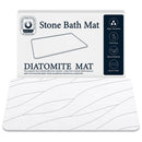 CLOSEFRIEND DIATOMACEOUS EARTH STONE BATH MAT SUPER ABSORBENT - WHITE - Brand New