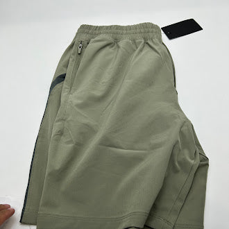 HURLEY WARMUP SHORT IGUANA WITH A DARK GRAY STRIPE - SIZE: MEN M - IGUANA - Brand New
