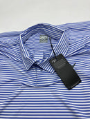 CALLAWAY MEN'S SURPRISE POLO - SIZE: MEN XL - LIGHT BLUE AND WHITE STRIPES - Brand New
