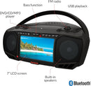 Aiwa Portable Boombox Sound 3W x 2 Speakers Bass Function 7" LCD AI7001 - Black Like New